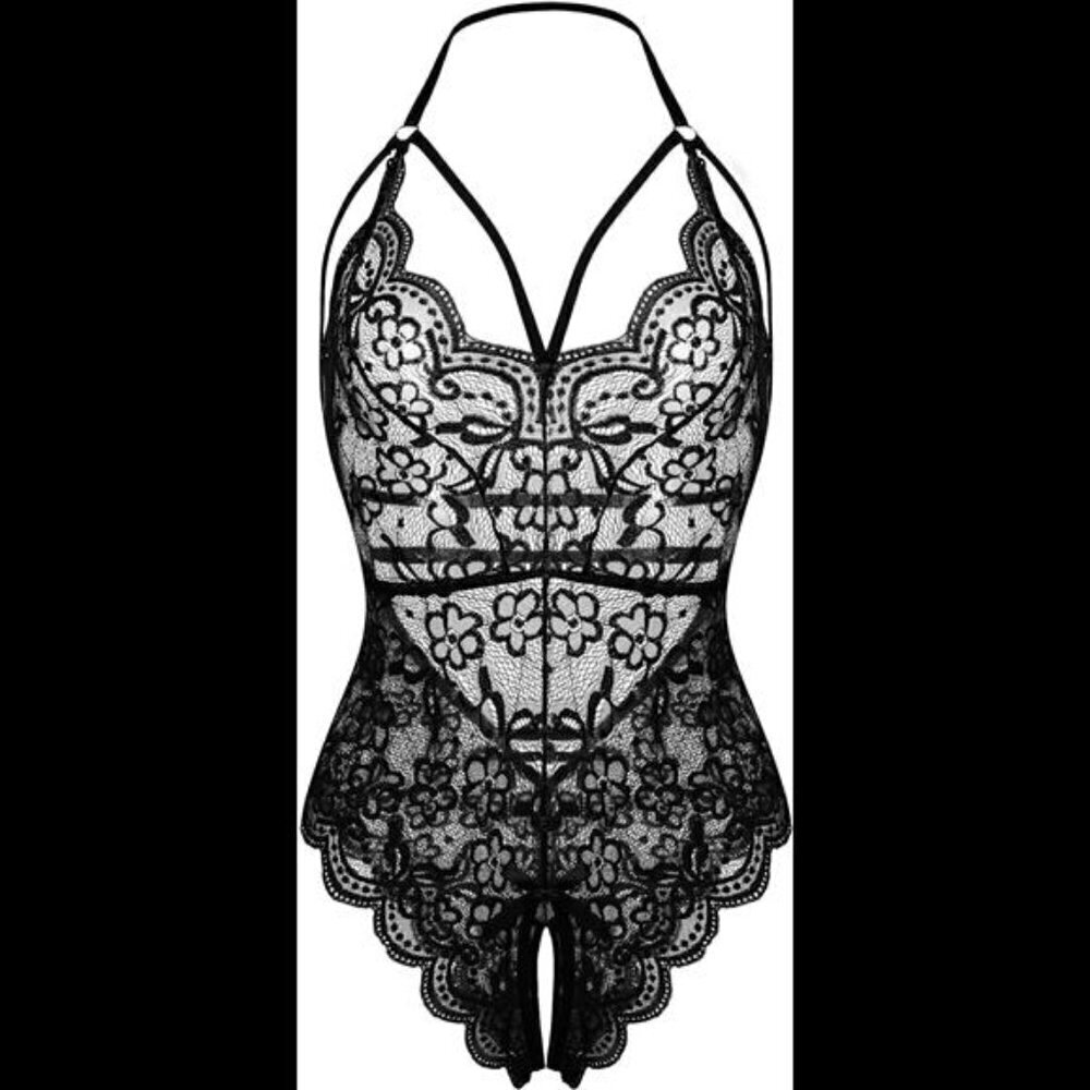 NEW Women's Lingerie Lace Bodysuit One Piece Babydoll Teddy Chemise Sleepwear